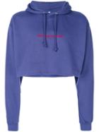 F.a.m.t. - Cropped Hoodie - Unisex - Cotton - M, Blue, Cotton