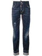 Dsquared2 City Biker Distressed Jeans - Blue