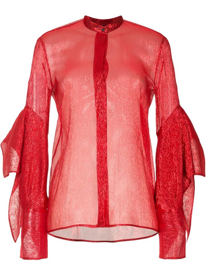 Petar Petrov Sheer Blouse - Red