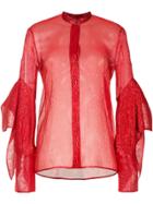 Petar Petrov Sheer Blouse - Red