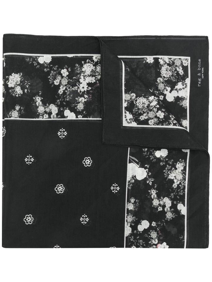 Rag & Bone Paisley Print Scarf - Blue