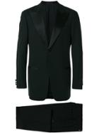 Armani Collezioni Peaked Lapels Two-piece Suit - Black