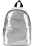 Calvin Klein Metallic Round Backpack - Silver