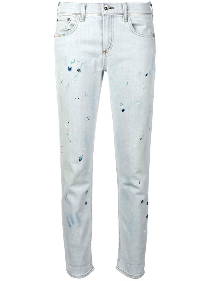 Rag & Bone Skinny Fit Trousers - Blue