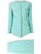 Chanel Pre-owned Setup Two-piece Skirt Suit - Blue