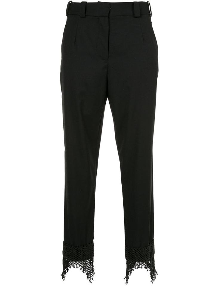 Christopher Esber Icon Beaded Cuff Trousers - Black