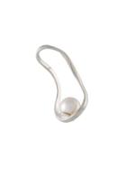 Maison Margiela Suspended Pearl Earring, Women's, Metallic