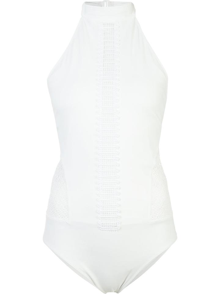 Jonathan Simkhai - Halter Lace One Piece - Women - Polyamide/spandex/elastane - L, Women's, White, Polyamide/spandex/elastane