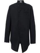 Lost & Found Ria Dunn 'shifted Front' Asymmetric Button Down Shirt, Men's, Size: Medium, Black, Cotton