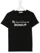 Dondup Kids Teen Logo Print T-shirt - Black