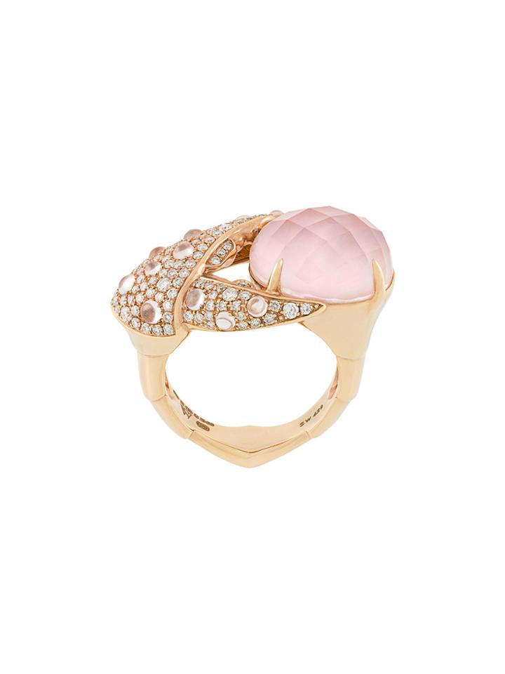 Stephen Webster 18kt Rose Gold, Opal And Diamond Crab Pincer Crystal