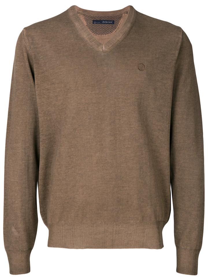Jeckerson V-neck Sweater - Brown