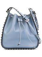 Valentino - Rockstud Bucket Bag - Women - Calf Leather - One Size, Women's, Blue, Calf Leather