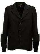 Comme Des Garçons Three Button Blazer, Women's, Size: Small, Black, Cotton/cupro/wool