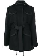 Sacai Oversized Belted Coat - Black