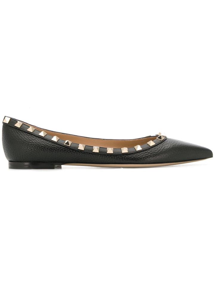 Valentino Valentino Garavani Rockstud Ballerina Shoes - Black