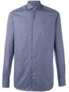 Ermenegildo Zegna Floral Diamond Pattern Shirt - Blue