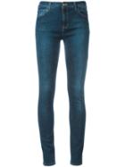 Gucci Loved Embroidered Jeans, Women's, Size: 25, Blue, Cotton/polyester/spandex/elastane