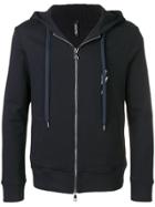 Neil Barrett Lightning Bolt Hooded Jacket - Blue