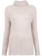 Cecilia Prado Turtle Neck Tricot Blouse - Nude & Neutrals