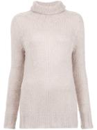 Cecilia Prado Turtle Neck Tricot Blouse - Nude & Neutrals