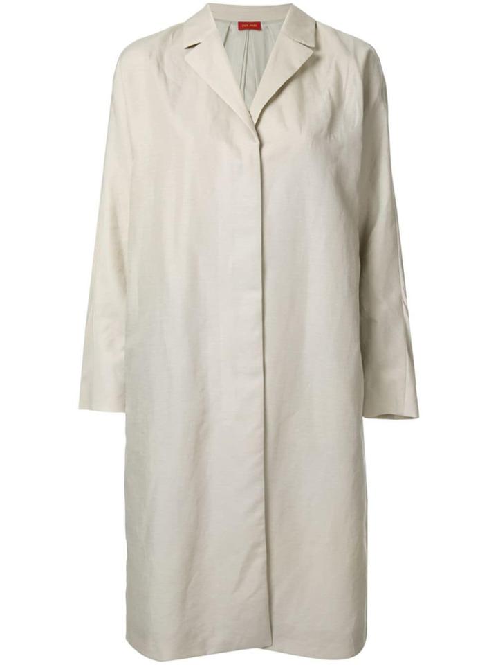 Des Prés Single-breasted Coat - Metallic