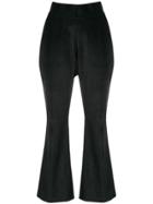 Aalto Corduroy Flared Trousers - Black