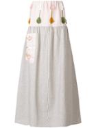 Ermanno Gallamini Striped Skirt - Nude & Neutrals