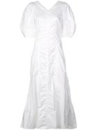 Sonia Rykiel Puff Sleeve Dress - White