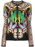 Roberto Cavalli Animal Pattern Stitch Cardigan - Multicolour