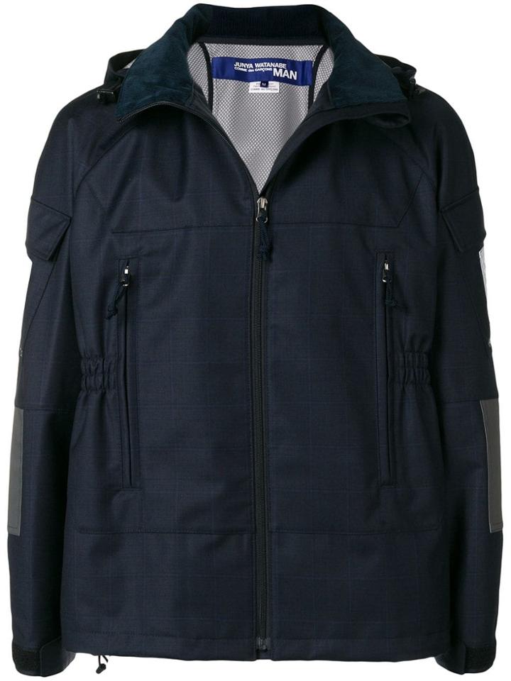 Junya Watanabe Comme Des Garçons Vintage Zipped Hooded Jacket - Blue