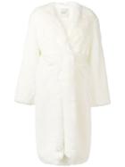 A.w.a.k.e. Mode Faux Fur Coat - White