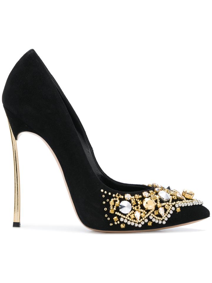 Casadei Embellished Pumps - Black