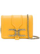 Elisabetta Franchi Square Shaped Crossbody Bag - Yellow