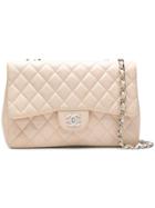 Chanel Vintage Classic Flap Shoulder Bag - Neutrals