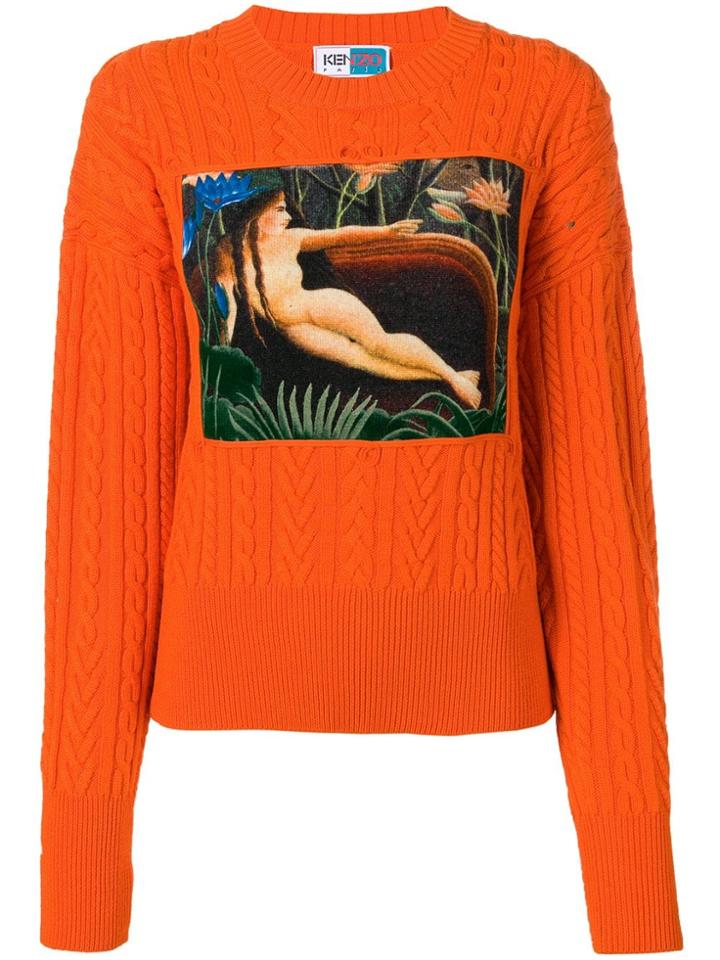 Kenzo Crew Neck Sweater - Orange