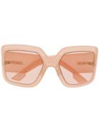 Dior Eyewear Oversized Frame Sunglasses - Pink