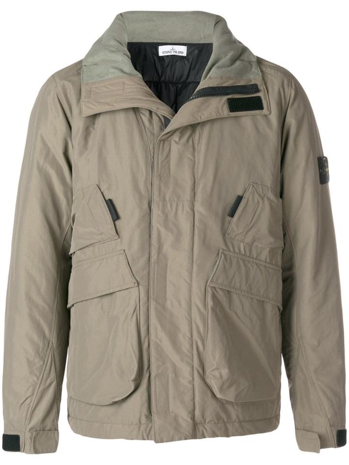 Stone Island Micro Reps Short Parka Jacket - Green