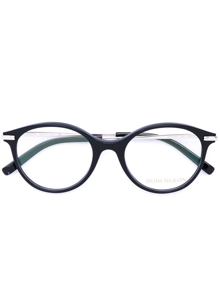 Boucheron Oval Frame Glasses - Black