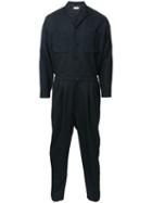 En Route Patch Pockets Jumpsuit, Men's, Size: 2, Black, Wool