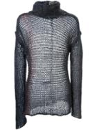 Isabel Benenato Two-tone Jumper, Men's, Size: Large, Polyamide/mohair/wool