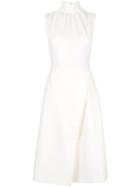 Christian Siriano High Neck Dress - White