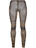 Dsquared2 Printed Leggings, Women's, Size: Medium, Nude/neutrals, Polyamide/spandex/elastane