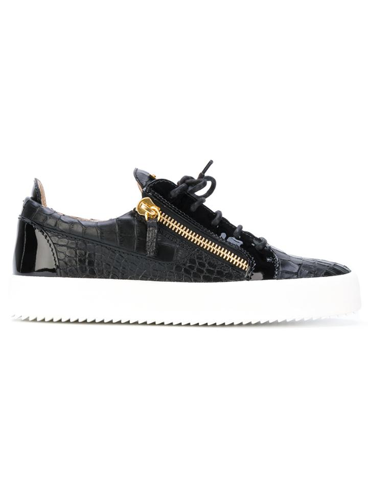 Giuseppe Zanotti Design Black Patent Frankie Sneakers