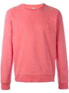 Paul Smith Contrast Peace Embroidered Sweatshirt, Men's, Size: Medium, Pink/purple, Cotton