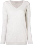 Hemisphere Cashmere V-neck Sweater - White