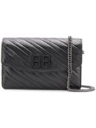 Balenciaga Bb Wallet On Chain - Black