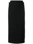 Victoria Beckham Multistitch Pencil Skirt - Black