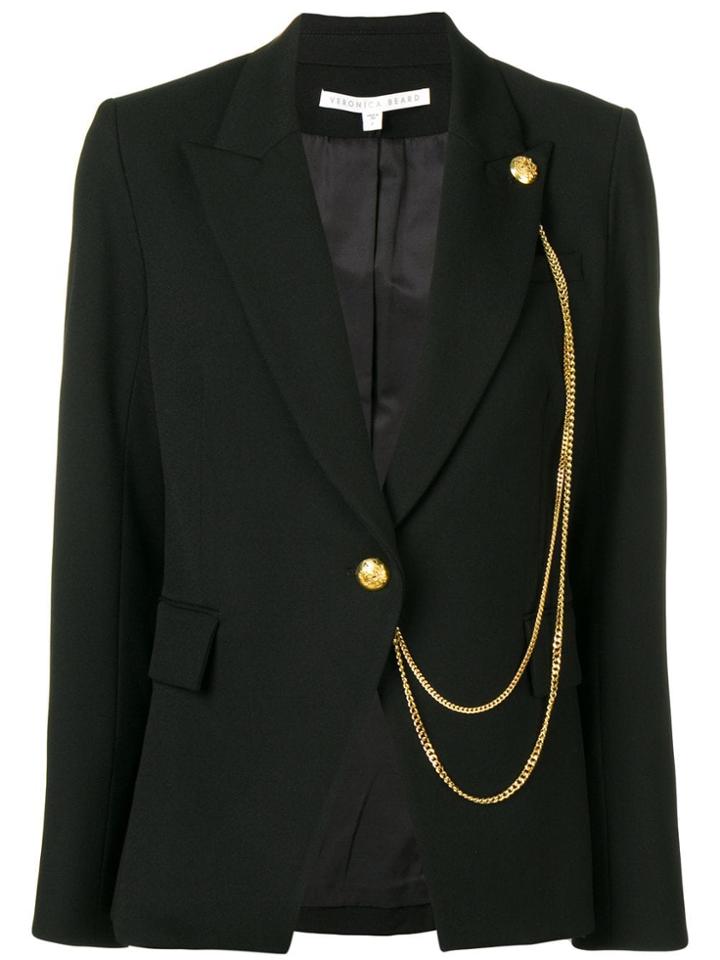 Veronica Beard Chain Detail Blazer - Black