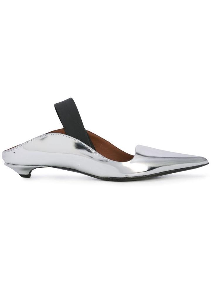 Proenza Schouler Slingback Wave Pumps - Metallic